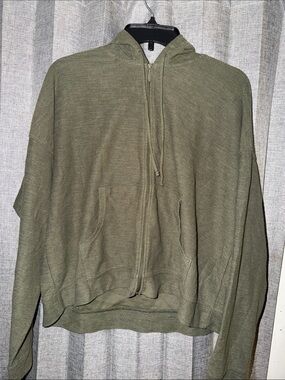 Old Navy Olive Green Women's Zip-Up Hoodie